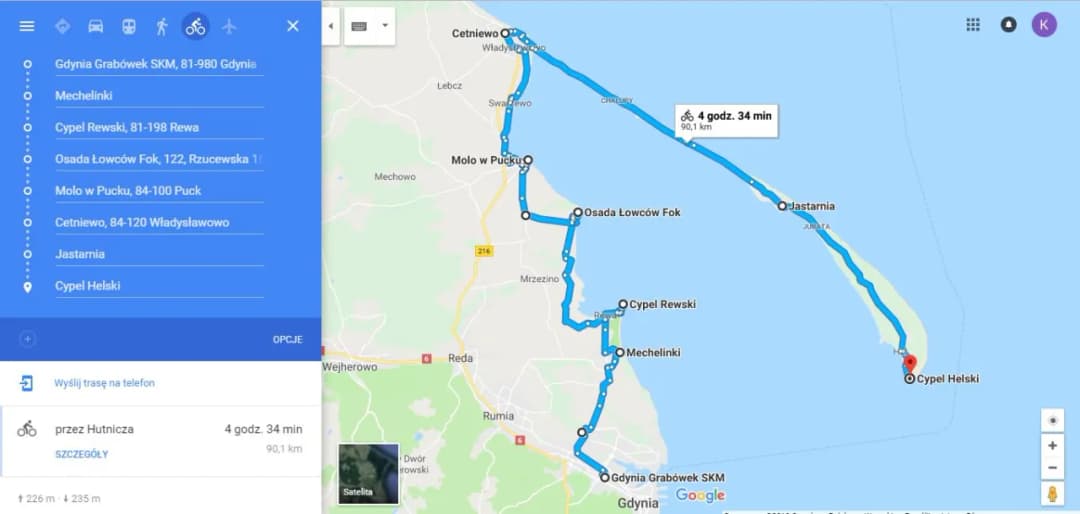 Trasa rowerowa Władysławowo Hel – piękne widoki i wyzwania na trasie